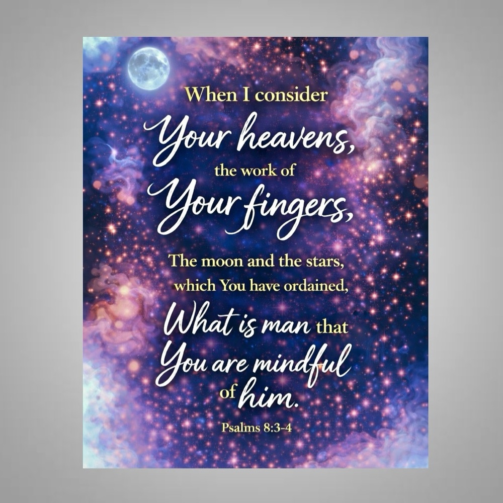 DDS Art Print, 8x10, Bible Verse, Paper Print, Unframed, Bold Series